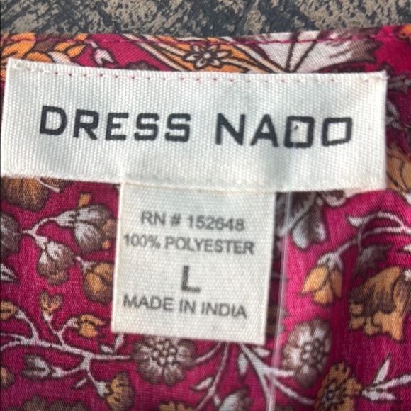 Bohemian Floral Maxi Dress in Red and Orange - Picture 14 of 14